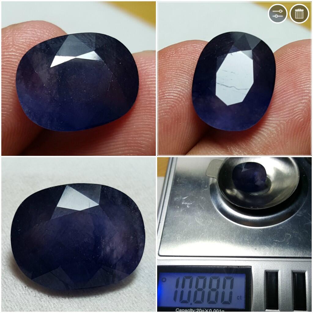 LELANG SUDAH KUDUGA ITU BATU! (FANCY BLUE DIAMOND AND TOP GEMS IN SILVER 925!)