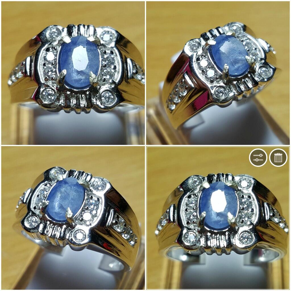 LELANG SUDAH KUDUGA ITU BATU! (FANCY BLUE DIAMOND AND TOP GEMS IN SILVER 925!)
