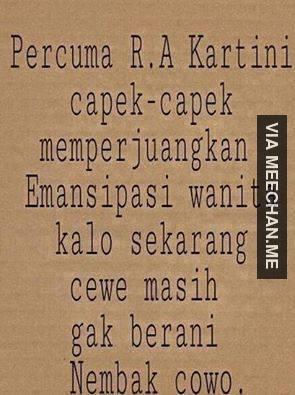 BENARKAH KITA SUDAH PAHAM ARTI EMANSIPASI???