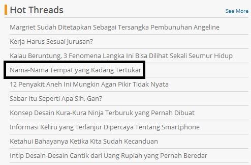 Nama-nama tempat ini kadang 'tertukar' gan