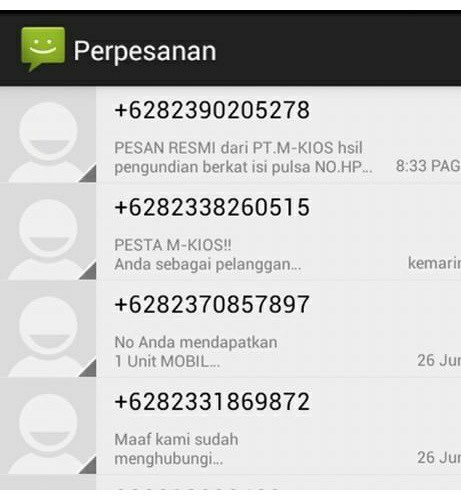 balasan buat si penipu sms (ngakak)