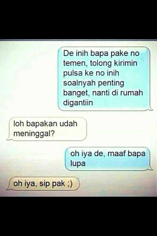 balasan buat si penipu sms (ngakak)