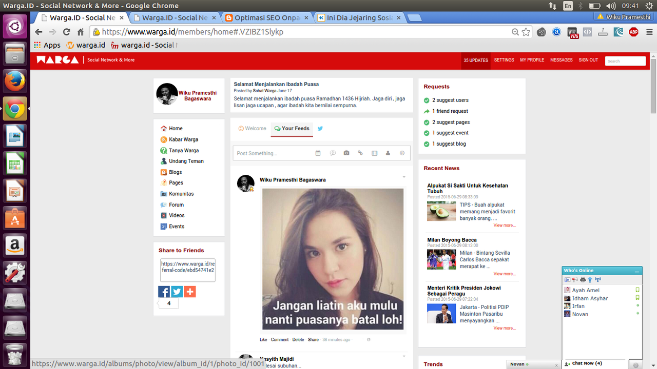 Ini Dia Jejaring Sosial baru dari Indonesia...
