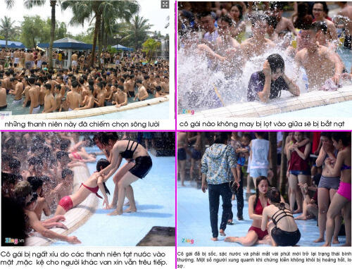 PARAH!!!! Pelecehan Massal di Water Park Vietnam