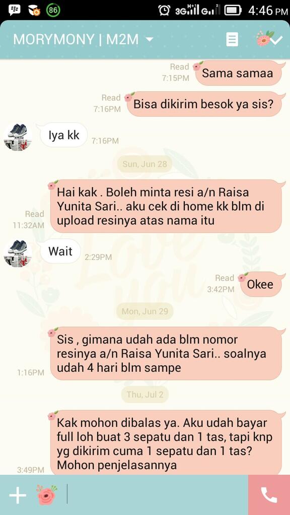 PENIPUAN DI INSTAGRAM ATAS NAMA LYCOSIRAMA (@KATALOGSEPATU)
