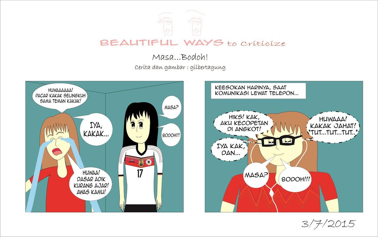 &#91;Komik Strip&#93; Beautiful Ways to Criticize