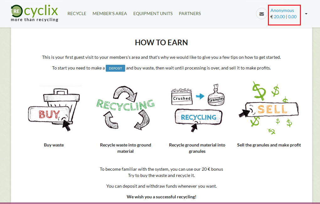 Recyclix - Bisnis Real Daur Ulang sampah Plastic =Welcome Bonuses 20 EUR=
