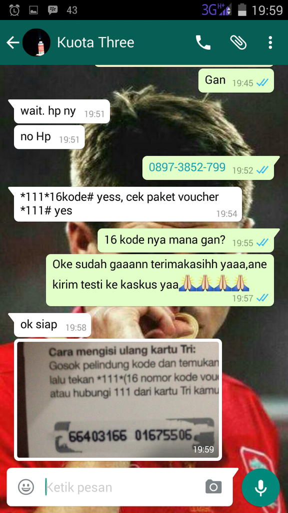 Produk Internet Kuota voucher TRI / INdosat / telkomsel murah dan banyak Testi!!!