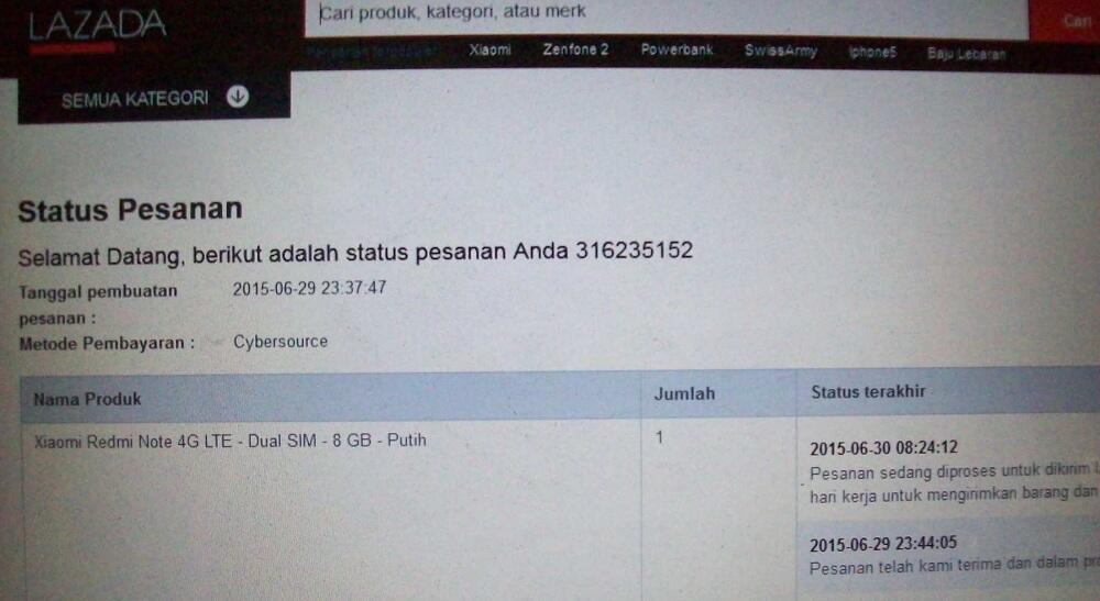 hati hati berbelanja ke seller "exclusive gain" di LAZADA