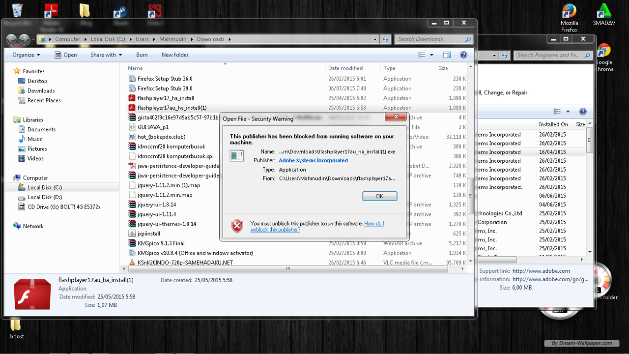 &#91;HELP&#93; Gagal install adobe flash 