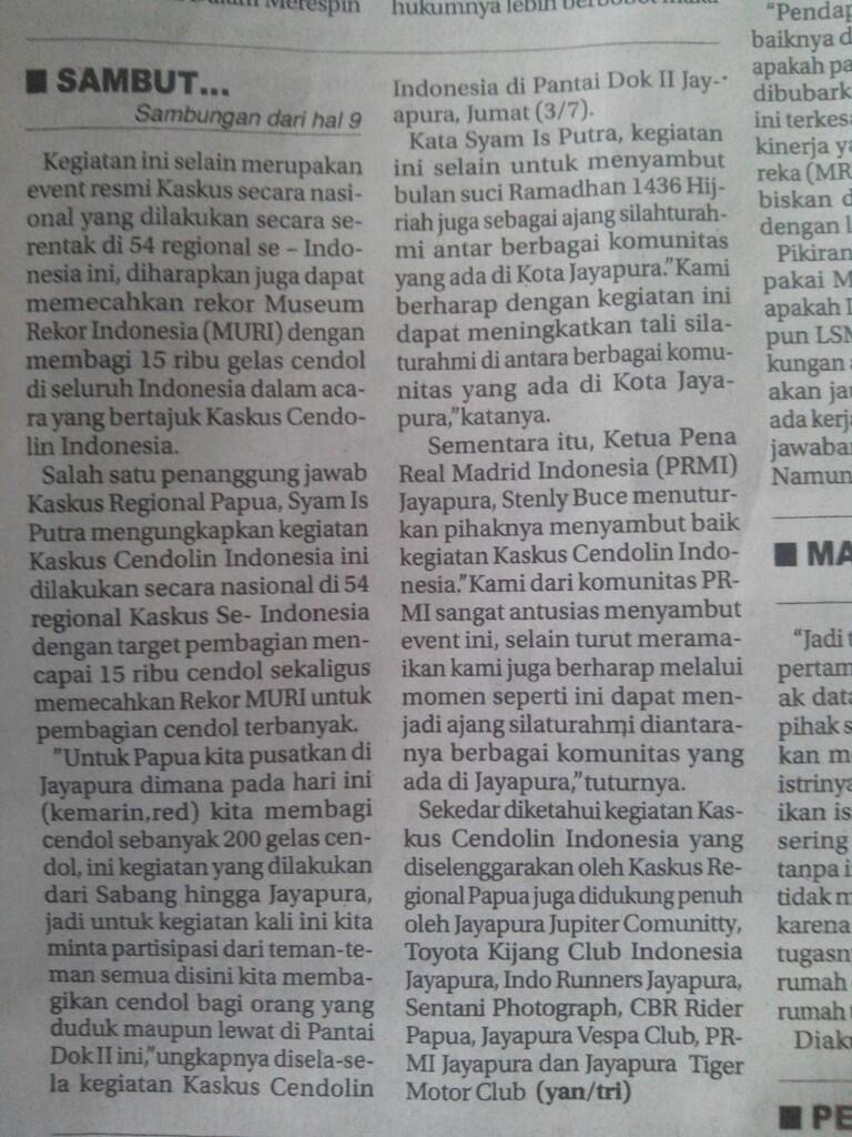 &#91;FR&#93; Ini S Pu Cendol, Mana Ko Pu Cendol! #KASKUSCendolin #RegPapua