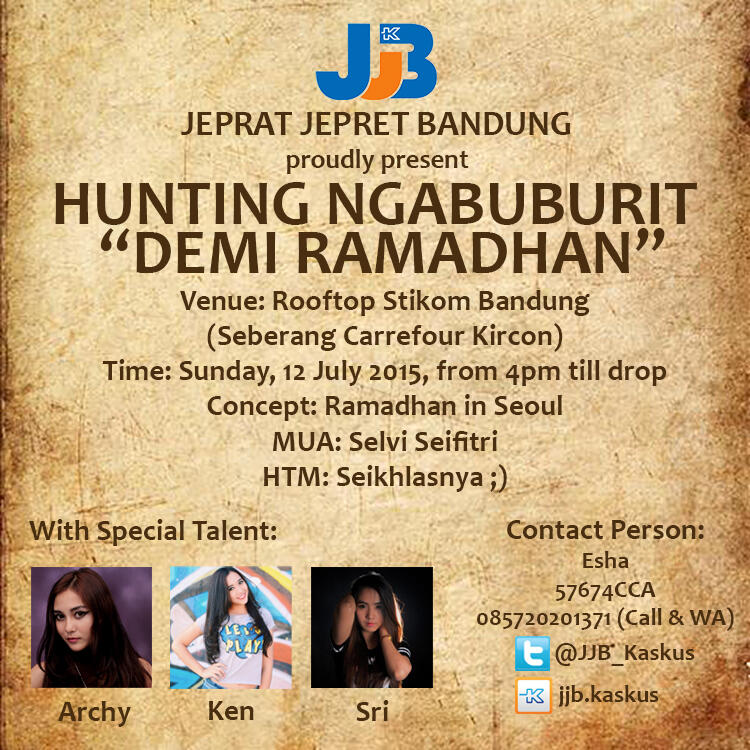 FUN HUNTING DEMI RAMADHAN DAN DEMI KREATIFITAS BARENG @JJB_Kaskus