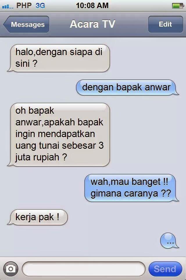 Kumpulan SMS / Chatting Yang Bikin Anda Tersenyum Bahkan Tertawa