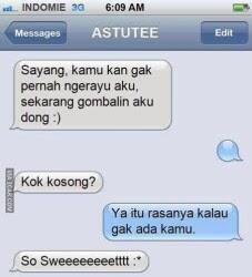 Kumpulan SMS / Chatting Yang Bikin Anda Tersenyum Bahkan Tertawa