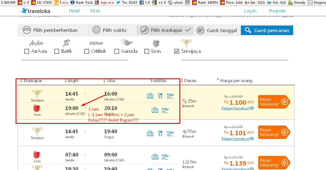 Hati- Hati cari tiket penerbangan di Traveloka