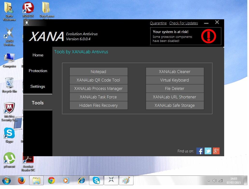 Perkenalkan XANA Lab Antivirus (antivirus Indonesia Kualitas dunia)