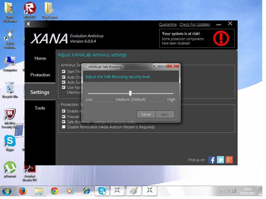 Perkenalkan XANA Lab Antivirus (antivirus Indonesia Kualitas dunia)
