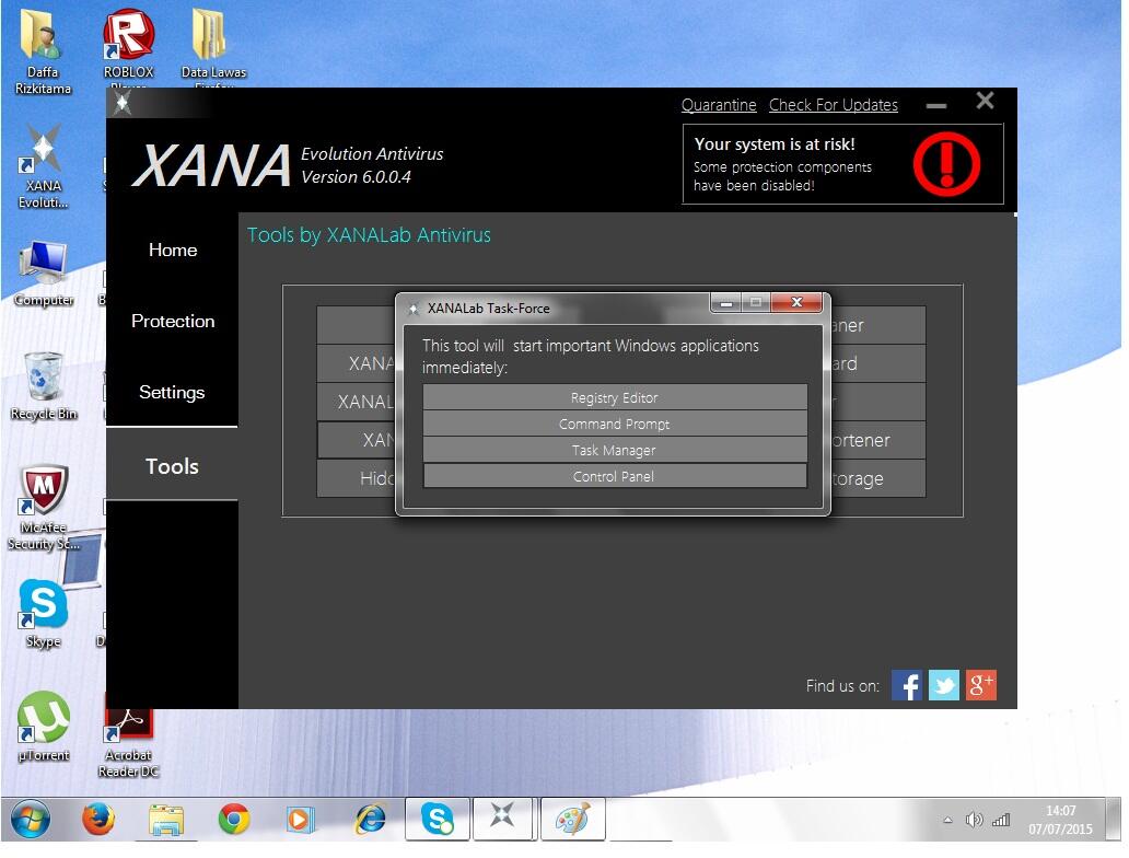 Perkenalkan XANA Lab Antivirus (antivirus Indonesia Kualitas dunia)