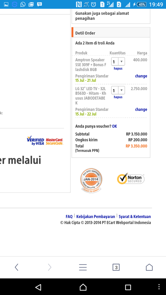 ANEHNYA SISTEM ONGKOS KIRIM DI LAZAD*
