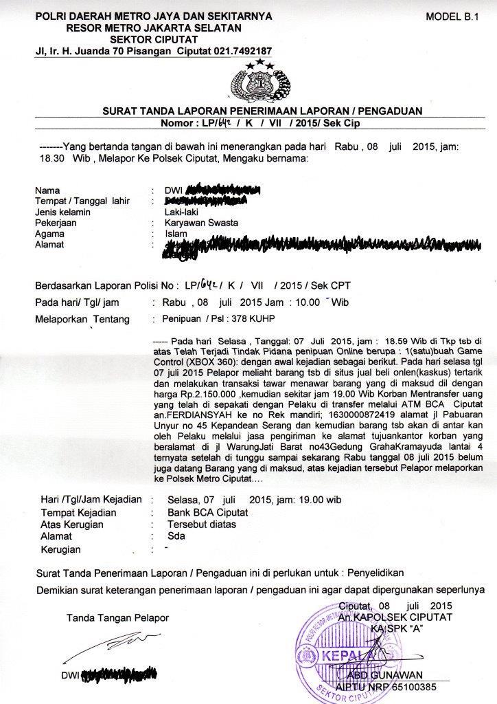 &#91;PENIPUAN&#93; SURAT TERBUKA UNTUK : ridodororoo &#91;xbox 360&#93;