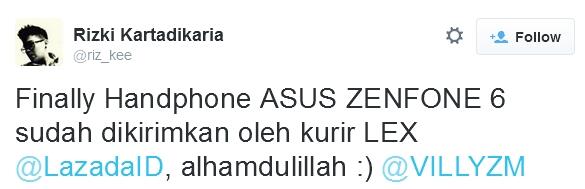Insiden Zenfone Dikirim Kispray Selesai Gan, Damai!