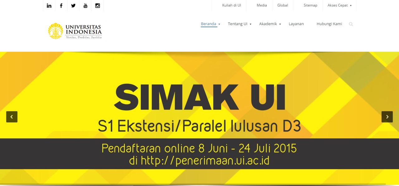 5 Universitas papan atas Indonesia yang memakai CMS Wordpress untuk laman websitenya.