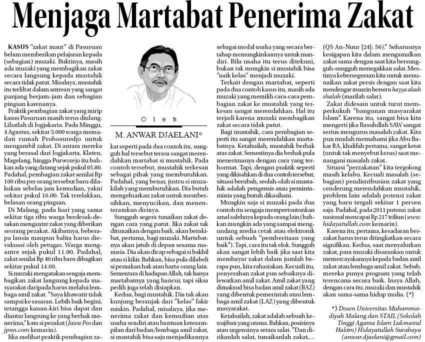 STOP PEMBERIAN ZAKAT/SUMBANGAN LANGSUNG KE MASYARAKAT!!!