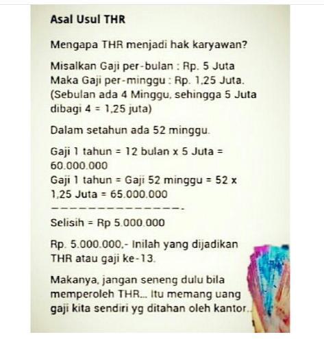 Biar Melek Tentang THR