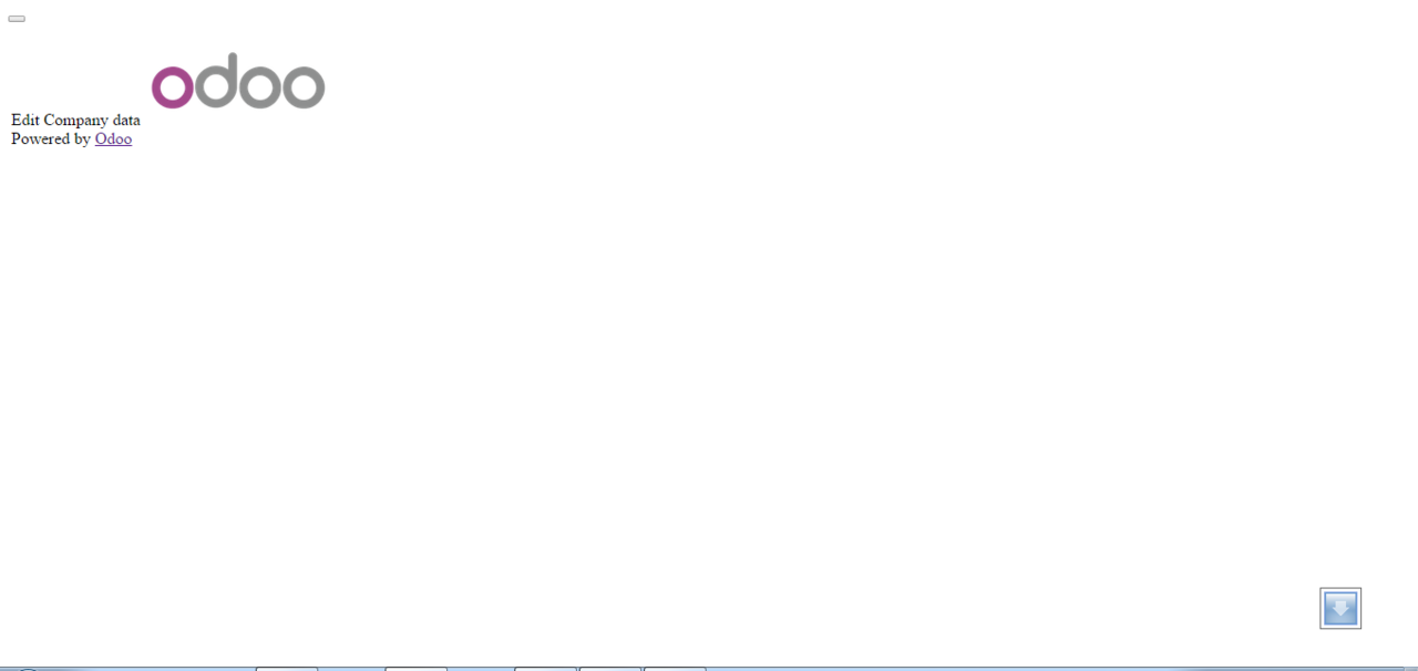 Odoo / Openerp Blank