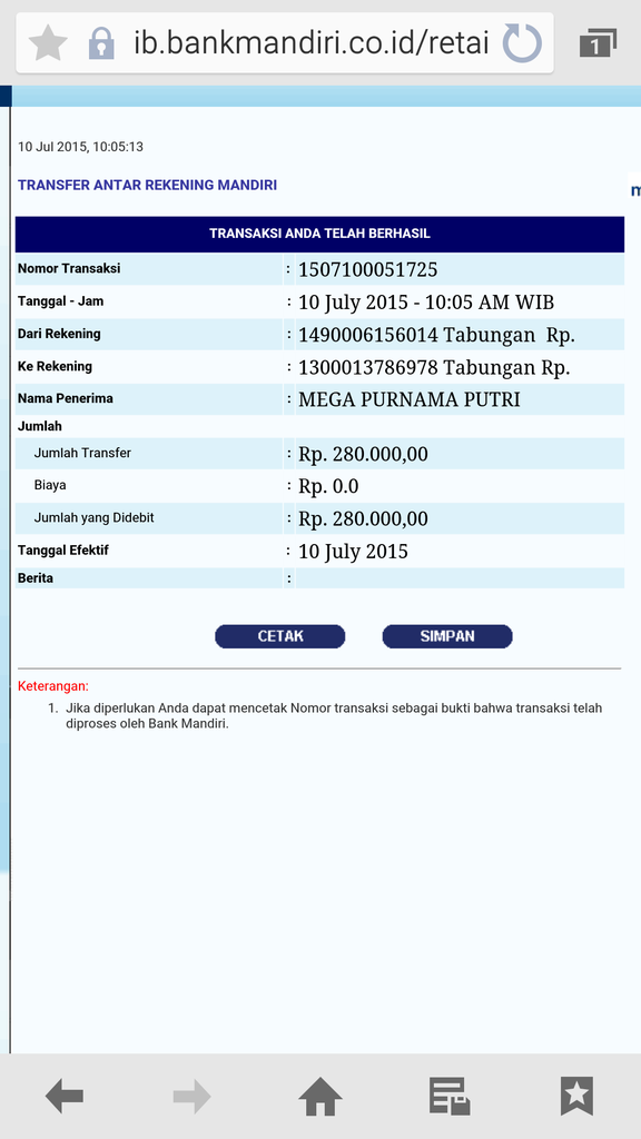 Mohon ditindak lanjuti penipuan pengisian paket inject internet.