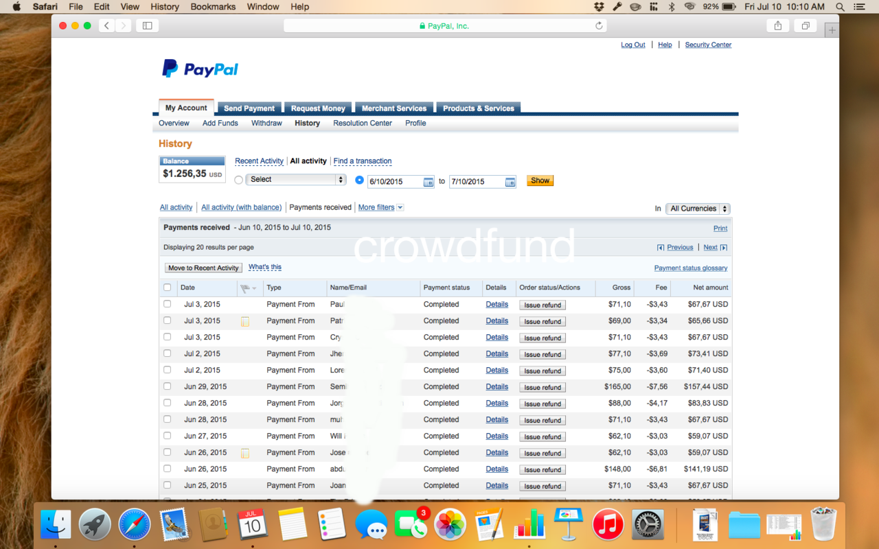 Crowdfunding: Omzet Bisnis $17.380 (Rp.200an juta) Profit $9944 (Rp.120an juta)