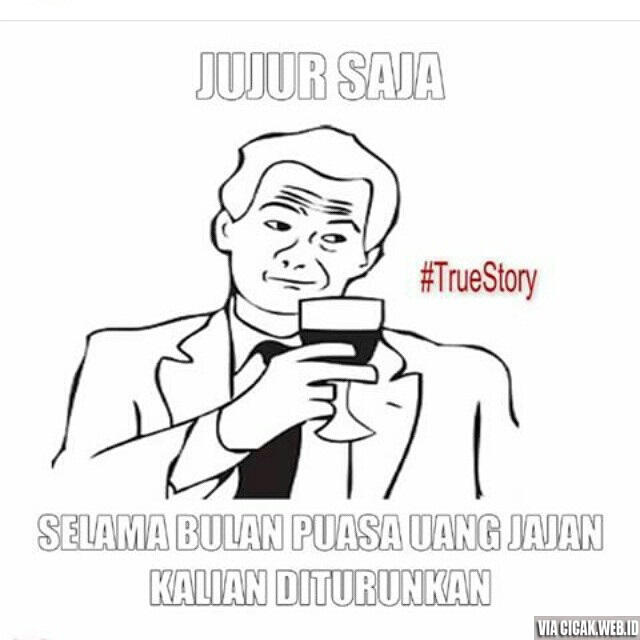 Meme Lucu Bulan Ramadhan buat hiburan menjelang Buka Puasa