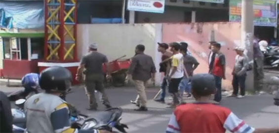 Rebutan Pengelolaan PTM Square, 2 Kelompok Massa Di Lahat Sumsel Bentrok