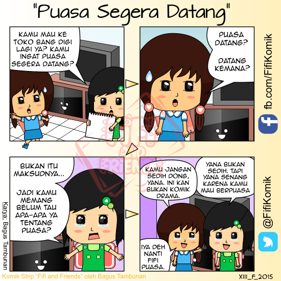 Cerita puasa Fifi yang imut dari Komik Fifi and Friends (FifiKomik)