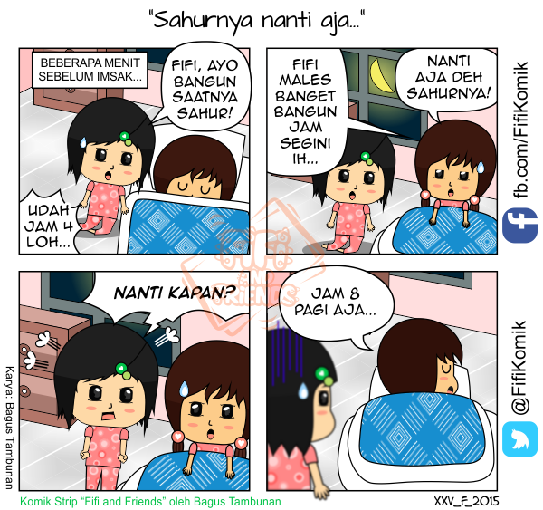 Cerita puasa Fifi yang imut dari Komik Fifi and Friends (FifiKomik)