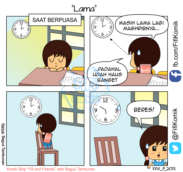 Cerita puasa Fifi yang imut dari Komik Fifi and Friends (FifiKomik)