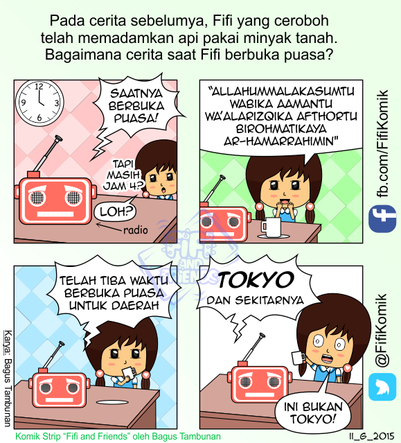 Cerita puasa Fifi yang imut dari Komik Fifi and Friends (FifiKomik)