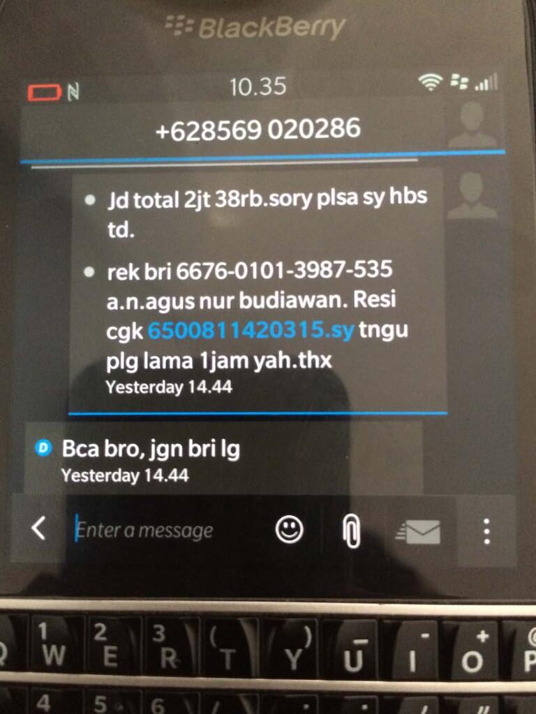 PENIPU AGUS NUR BUDIAWAN REKENING BRI 6676-010-1398-7535 HP 08569020286