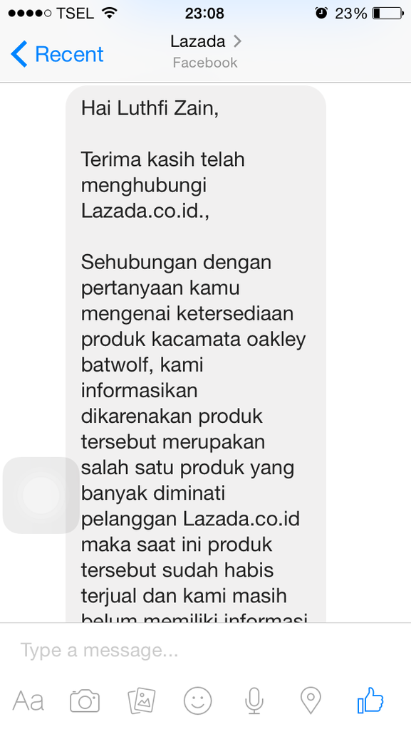 Lazada tolong baca, ini hampir mengarah ke penipuan loh...