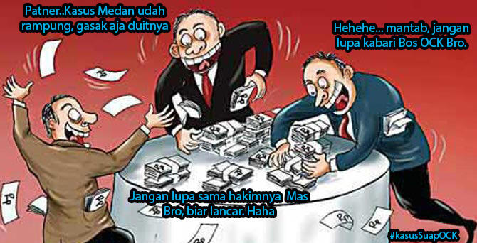 Gan! Pantesan JIS bisa di Vonis bersalah,Wong pengacara OCK-nya tertangkap KPK! eaaa