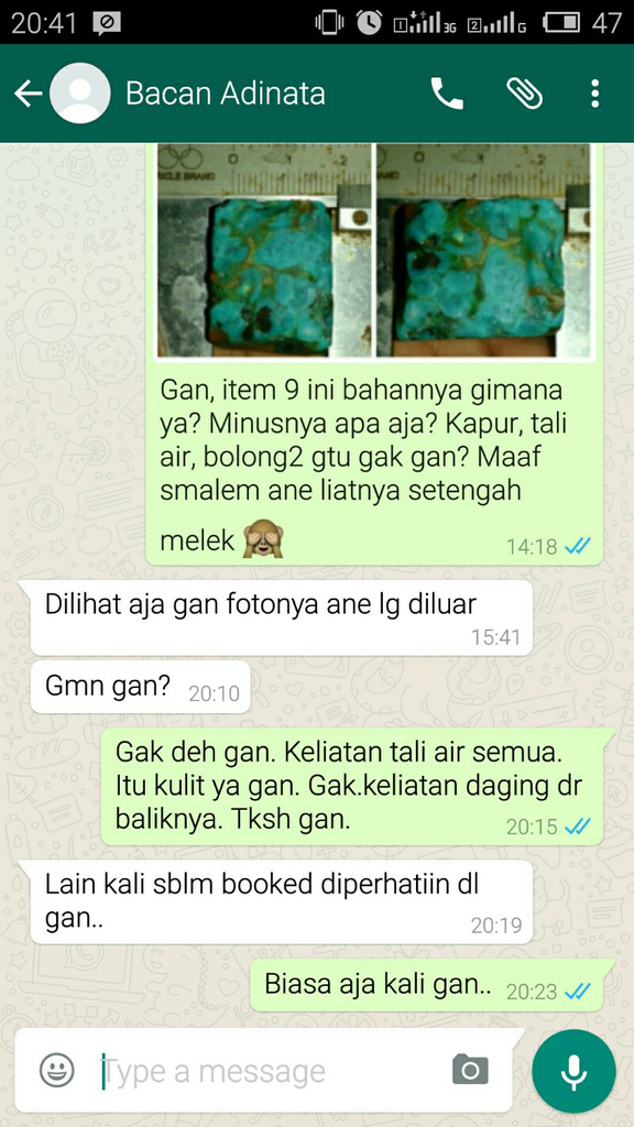 JUAL BAHAN/ROUGH BACAN DOKO 20 ITEM MURMER MULAI 120.001