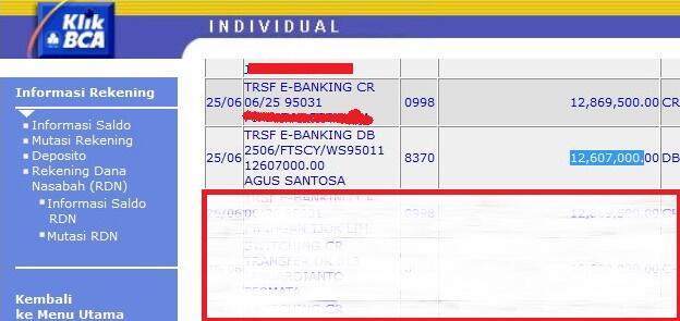 Terima kasih kpd AGUS SANTOSA(agen B-Klin Cirebon)krn salah trf dana&amp;uda dikembalikan