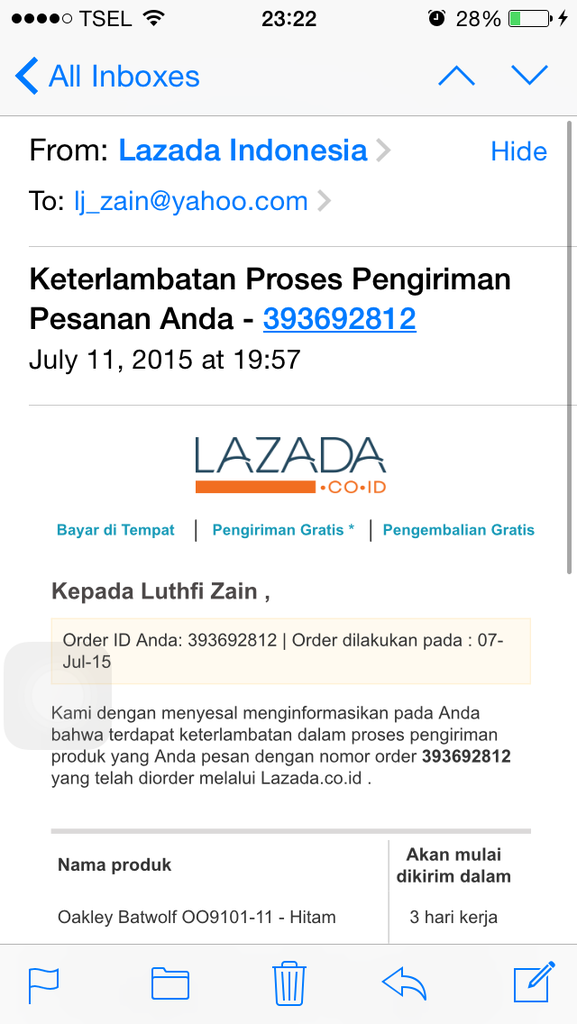 Lazada tolong baca, ini hampir mengarah ke penipuan loh...