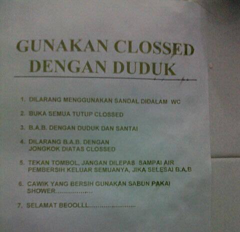 &#91;anak kost wajib baca&#93; Pengumuman kocak dari Ibu kost buat Penghuni