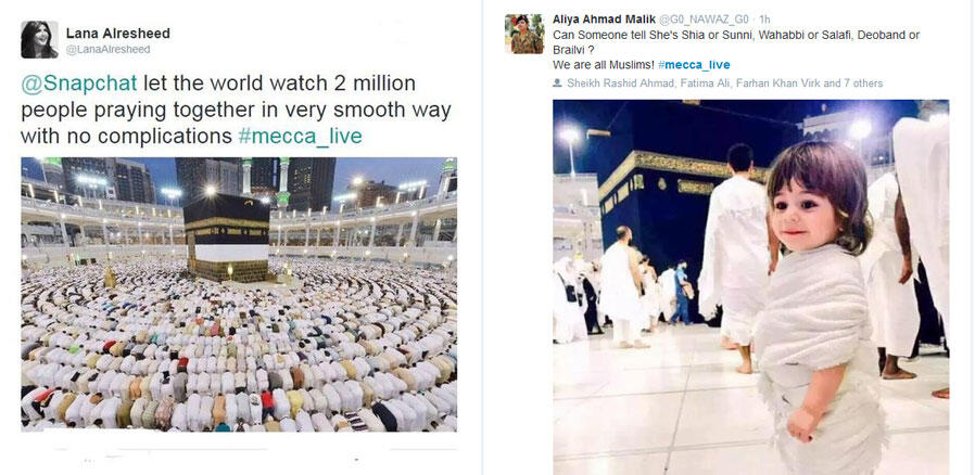 TRENDING : Snapchat #mecca_live, Inilah Islam sebenarnya