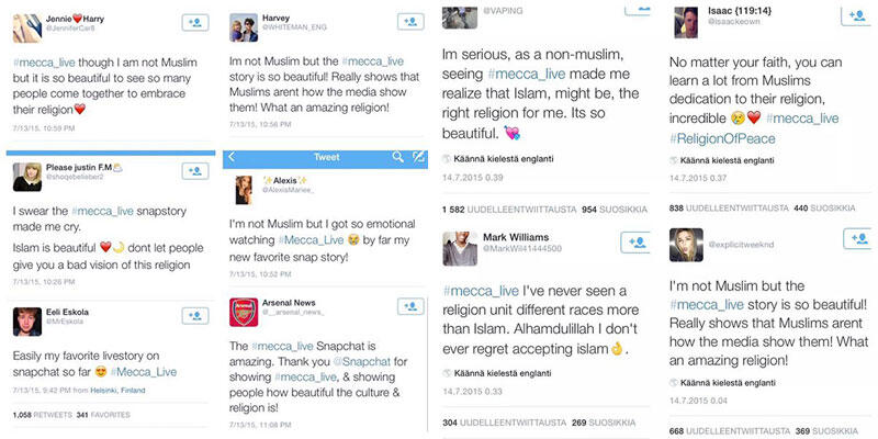 TRENDING : Snapchat #mecca_live, Inilah Islam sebenarnya