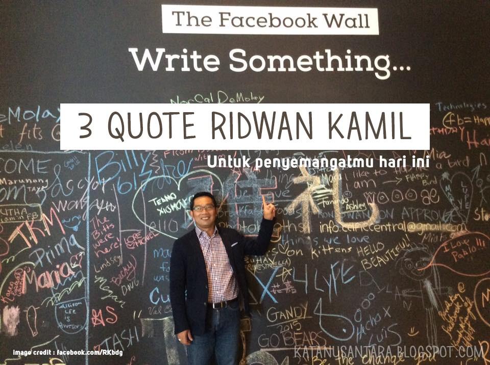 3 Quote dari Ridwan Kamil untuk Semangatmu Hari Ini