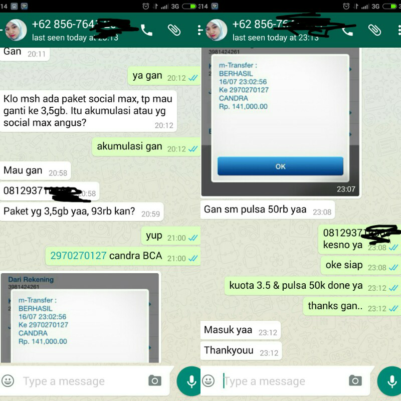 PULSA TRANSFER MURAH XL TELKOMSEL IM3 INDOSAT 3 TRI INDIE SILVER GOLD