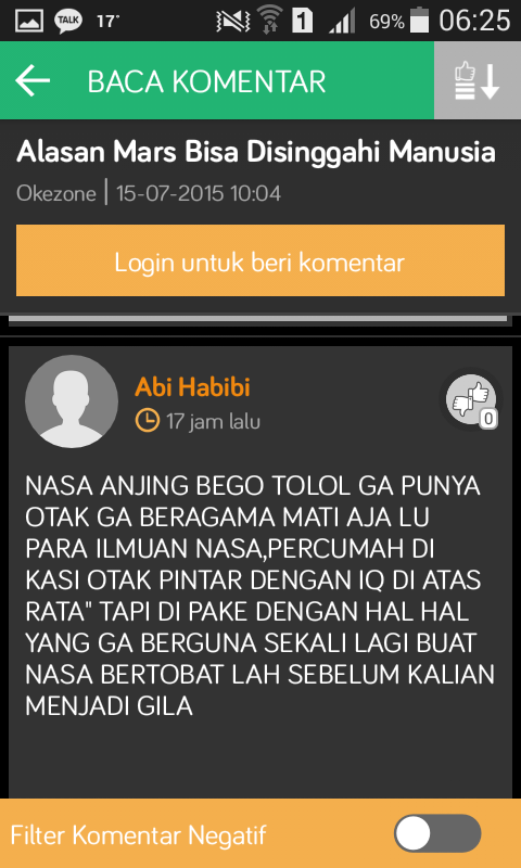 Pandangan negatif masyarakat Indonesia akan IPTEK