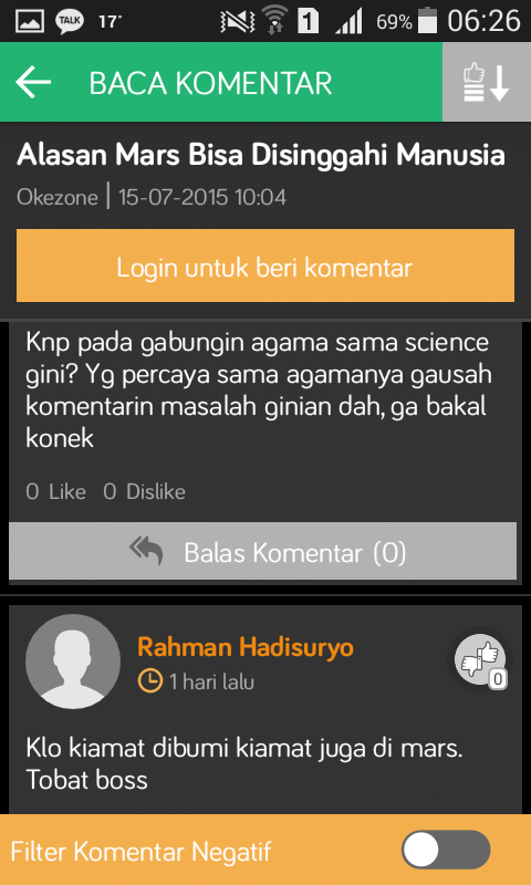 Pandangan negatif masyarakat Indonesia akan IPTEK